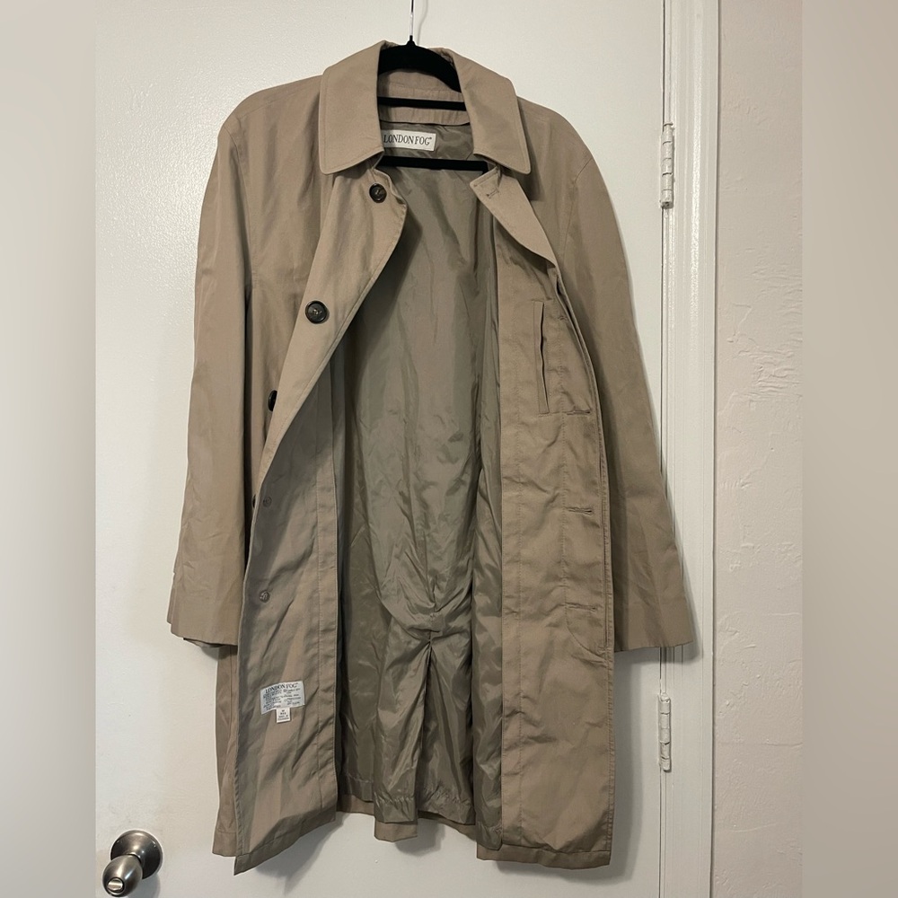 London Fog Men's Beige Trench Coat